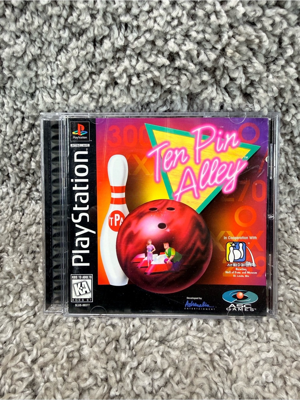 Sony Ten Pin Alley PlayStation Game - Pink, Red, Purple